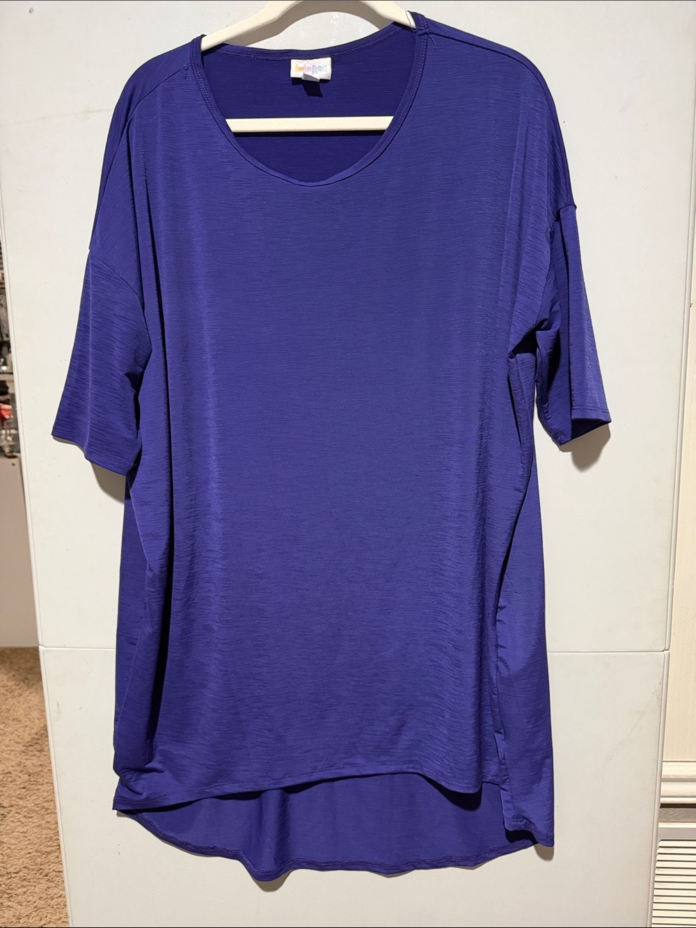 LuLaRoe Slinky Irma deep Purple Scoop Neck Tunic